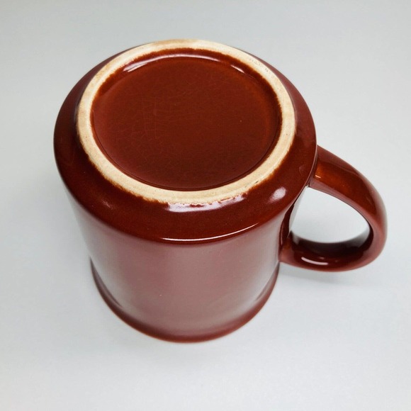 Vintage BRC 200 Game Brunswick Recreation Bowling Center Mug Brown EUC - Picture 3 of 9